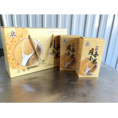 大漠蕎鄉(xiāng) 綠色 無公害小米  月子小米  5kg  禮盒裝      5塊